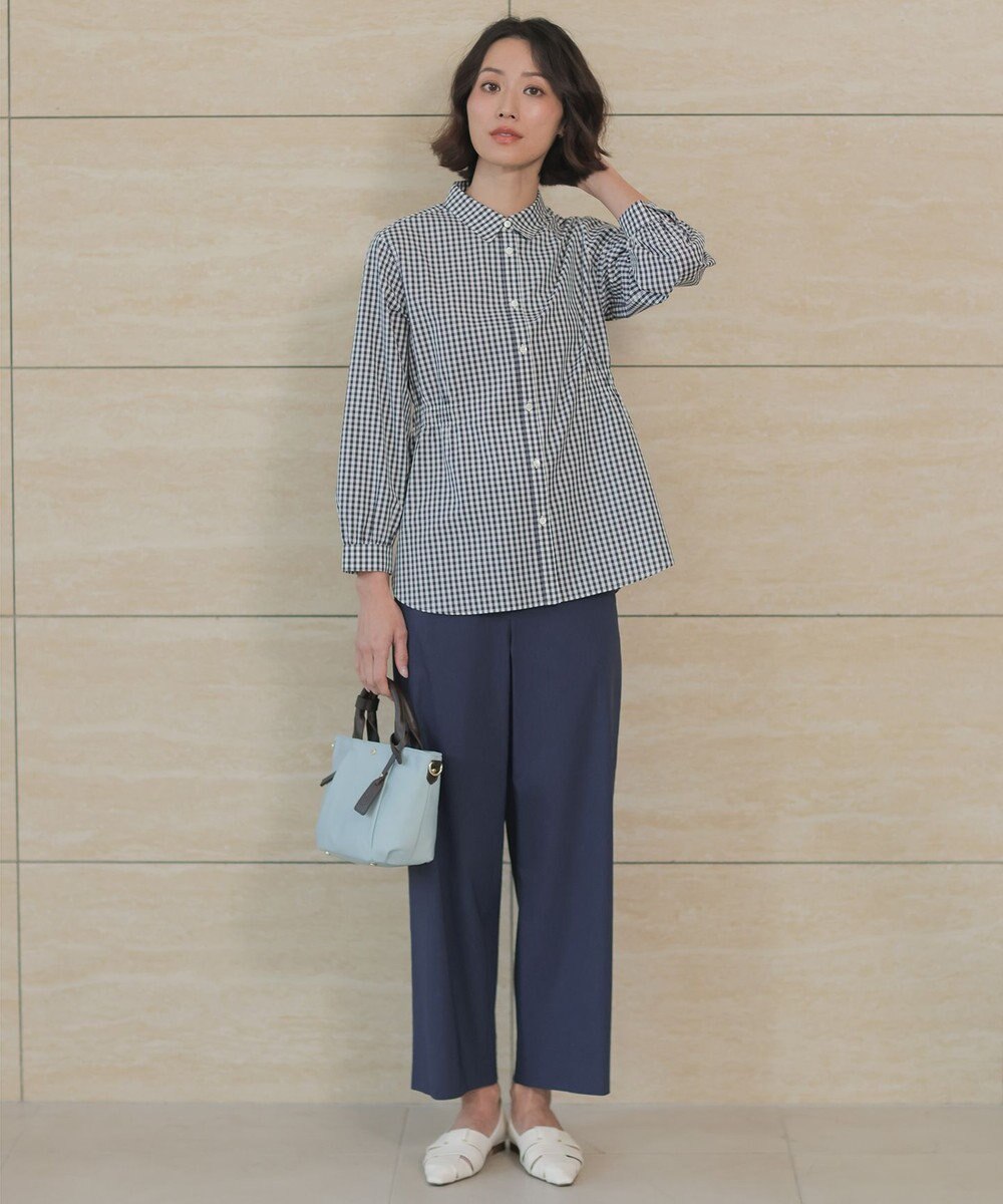 J.PRESS LADIES 【WEB限定カラーあり】コンパクトエステネージュ シャーリング シャツ ブラウス 