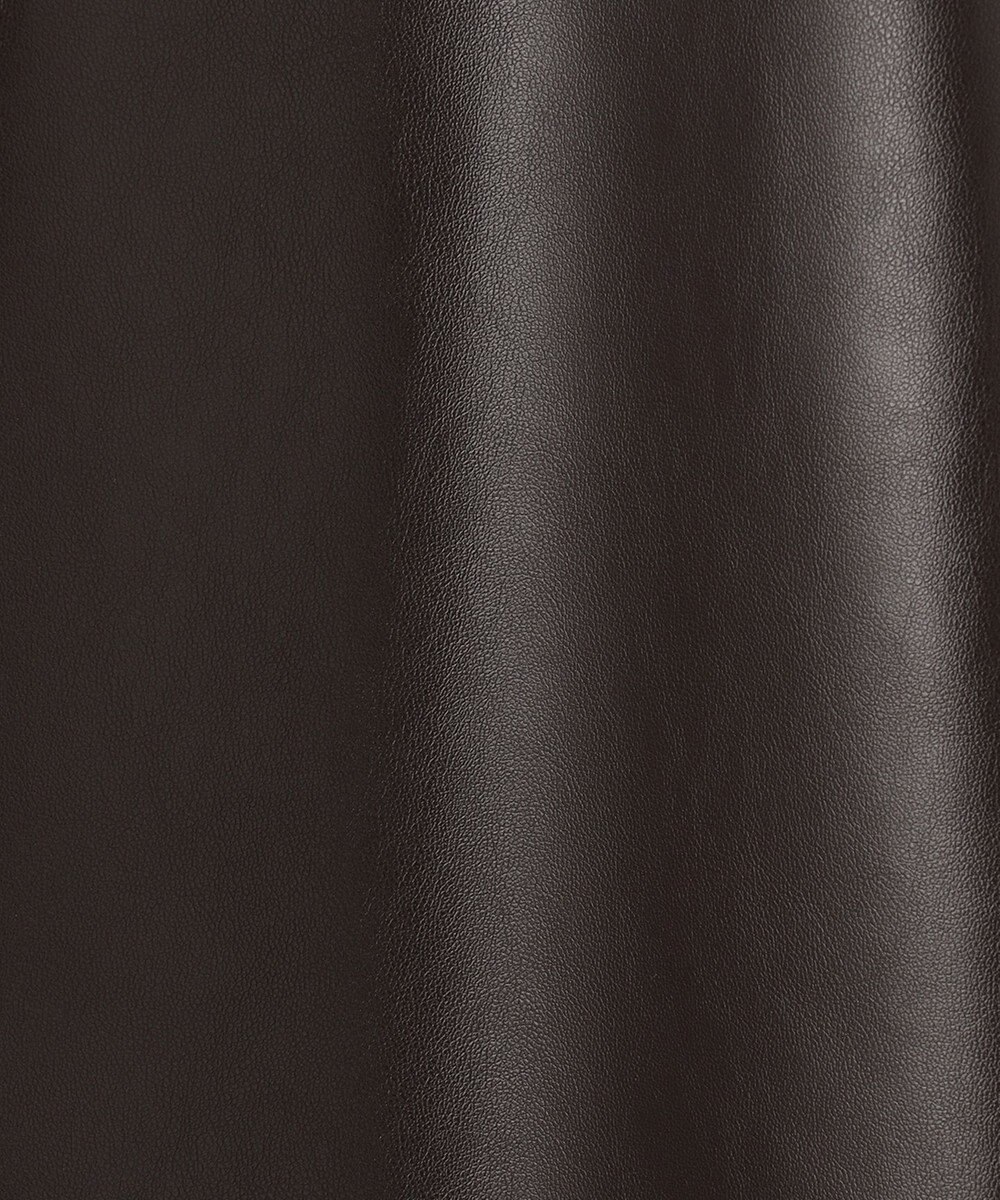 J.PRESS LADIES 【洗える】シンセティックマットleather スカート 