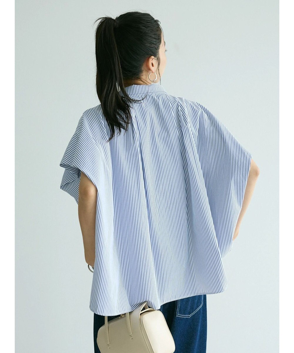 CRAFT STANDARD BOUTIQUE ステンサイドソリッドストライプブラウス2 