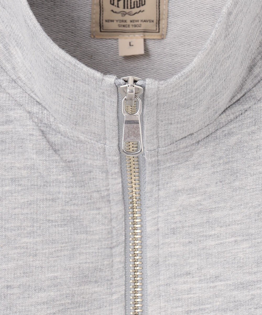 J.PRESS MEN 【KING SIZE】インレージャージー ロゴハーフジップスウェット 