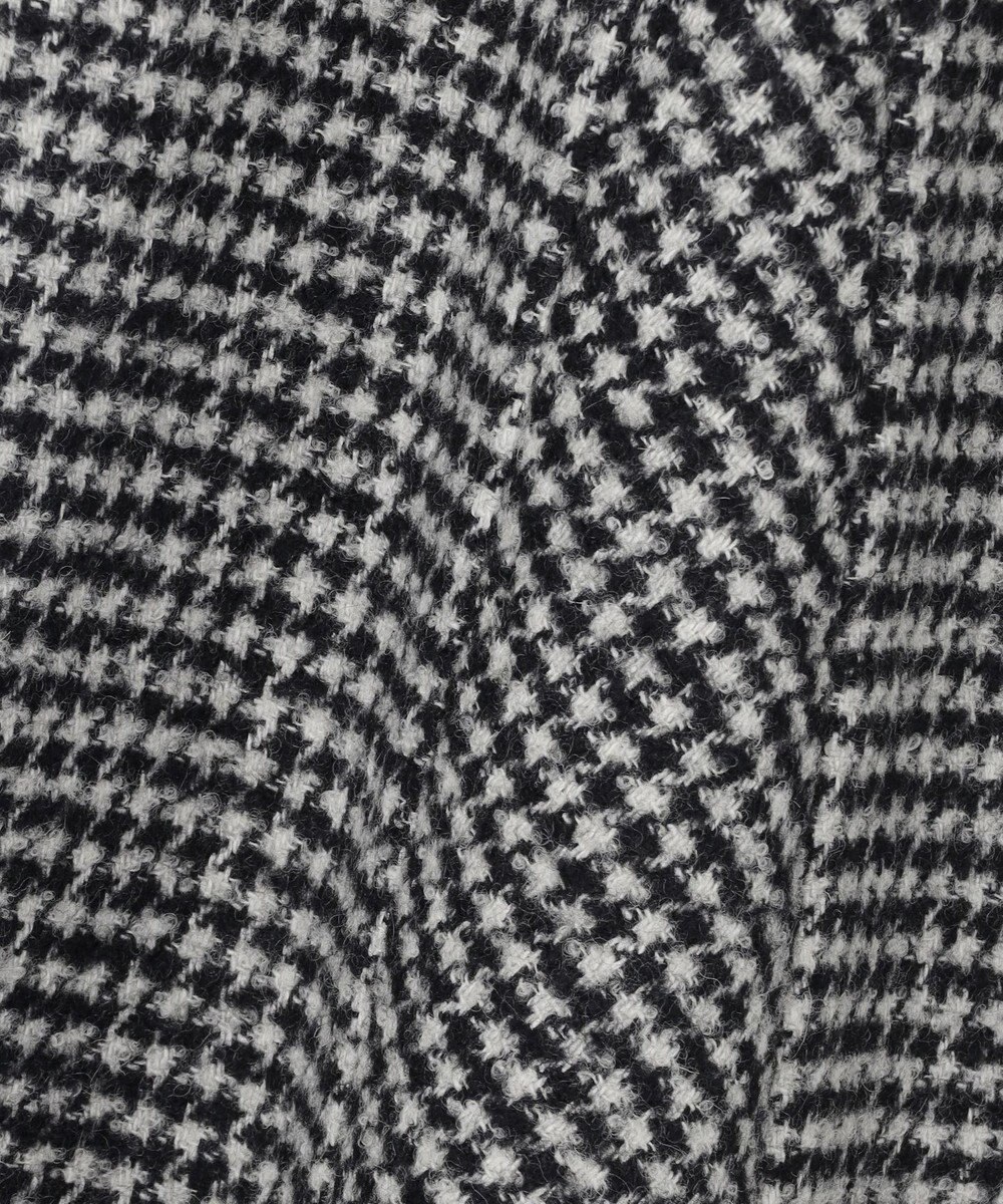 J.PRESS LADIES ウールシルク ハウンドトゥース フレア スカート 