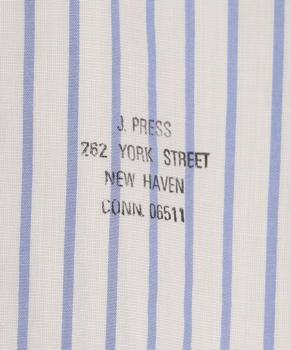 J.PRESS MEN ポプリンストライプシャツ/B.D 