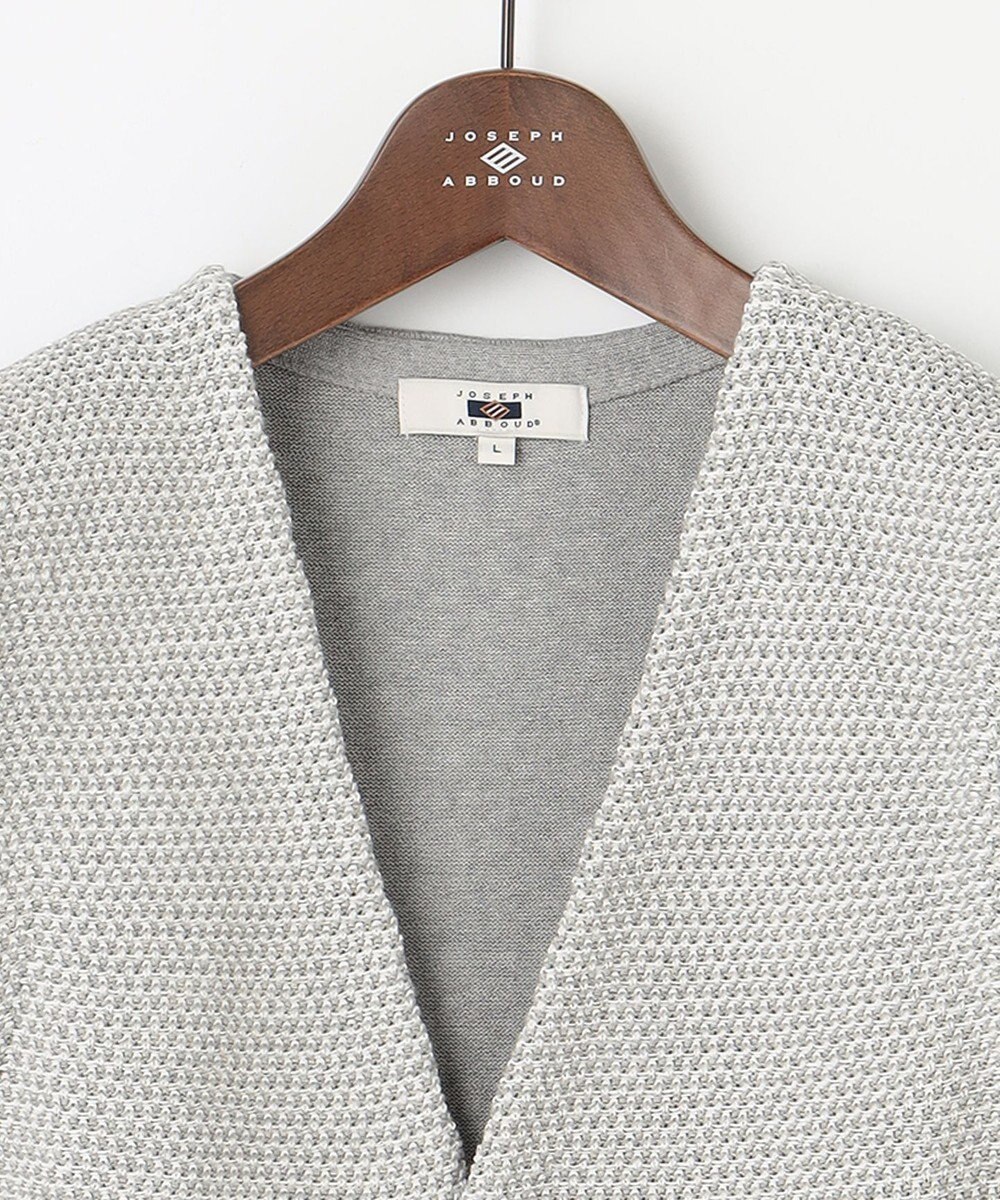 JOSEPH ABBOUD 【キングサイズ・清涼感】洗える！ストローヤーンニット ベスト 