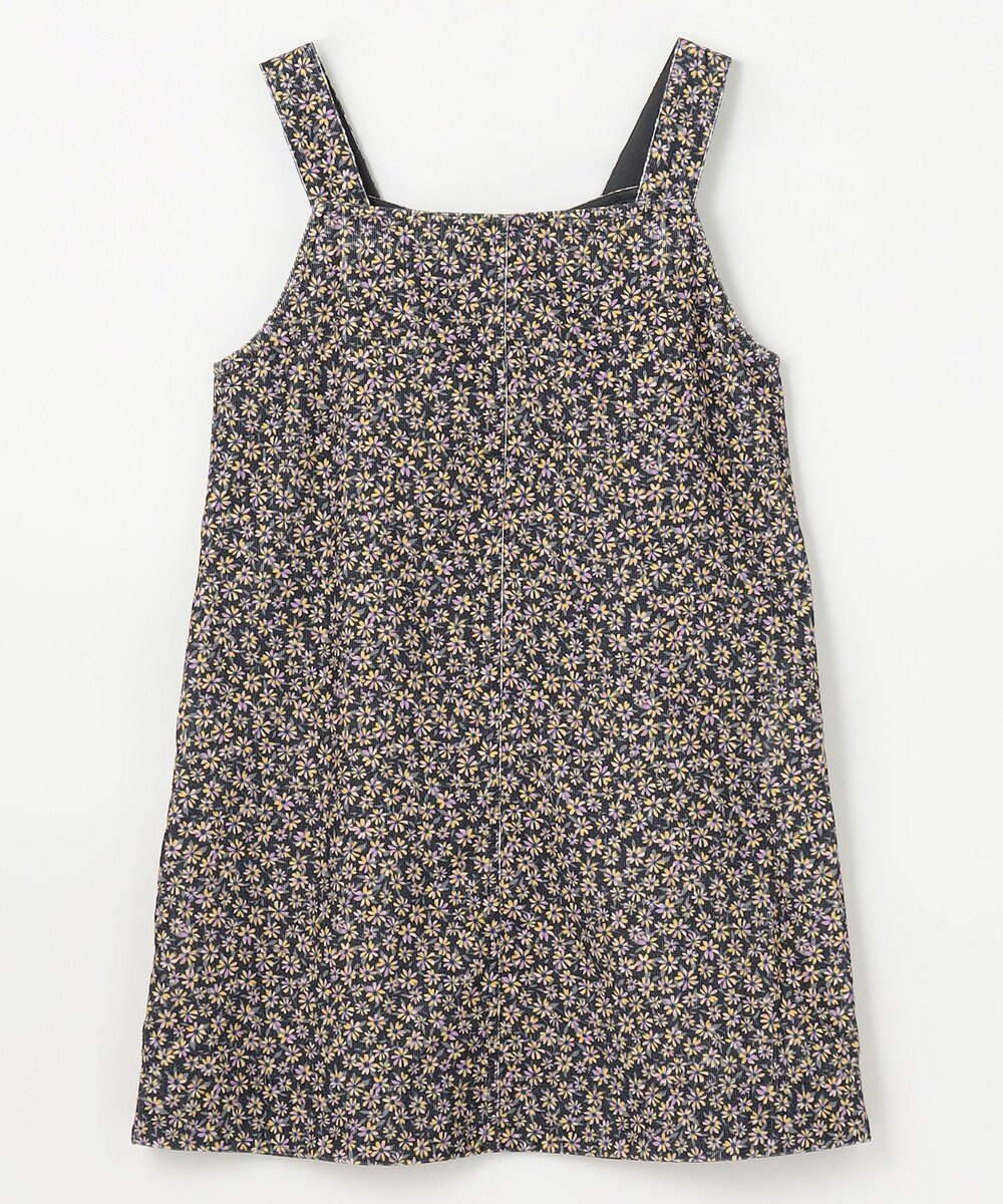 組曲 KIDS 【110-140㎝】モノトーンフラワーコーデュロイ ワンピース 