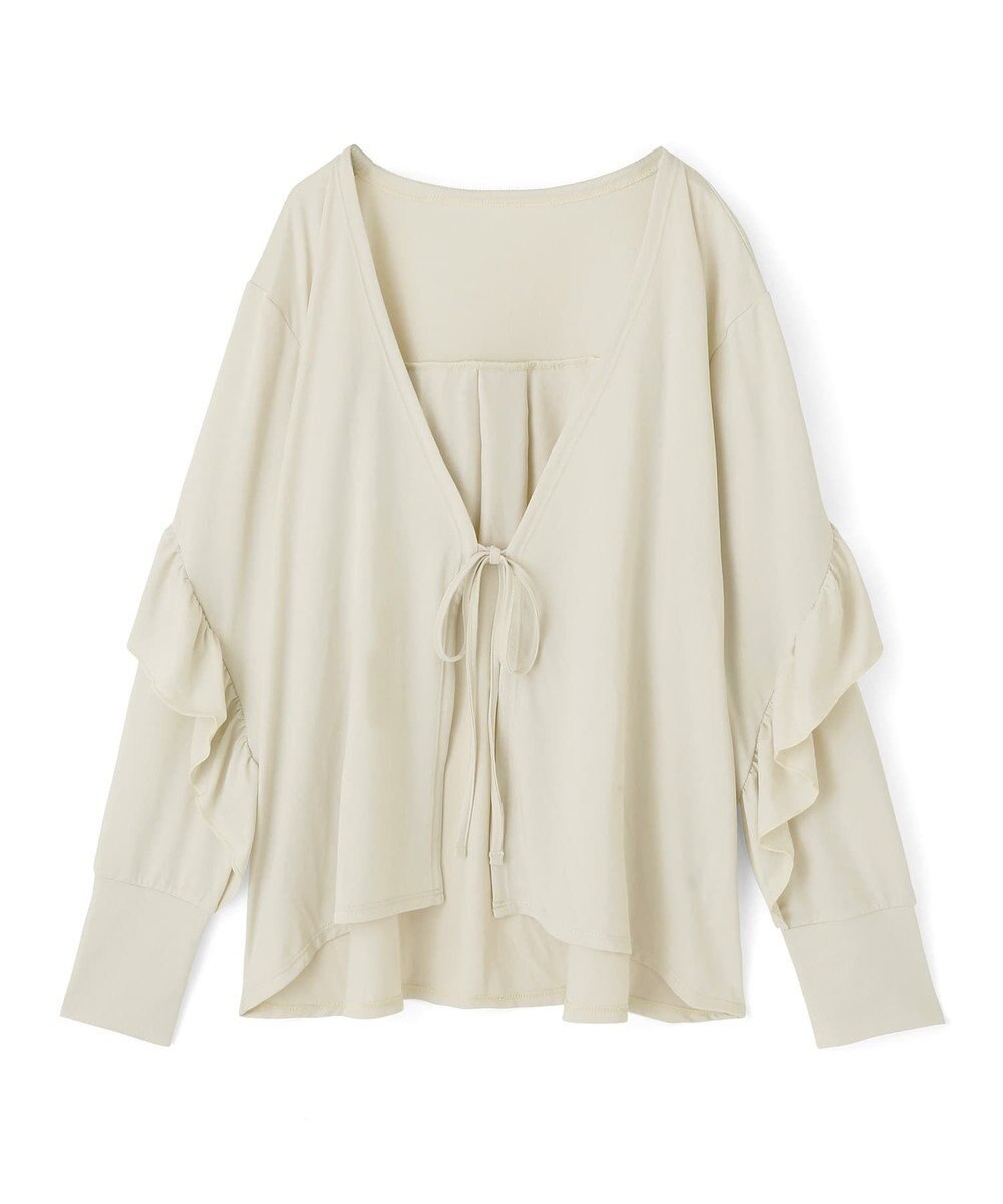 San-ai Resort（三愛水着楽園） 【UPF50＋】　フリル羽織り　M　　【San-ai Resort（サンアイリゾート）】 