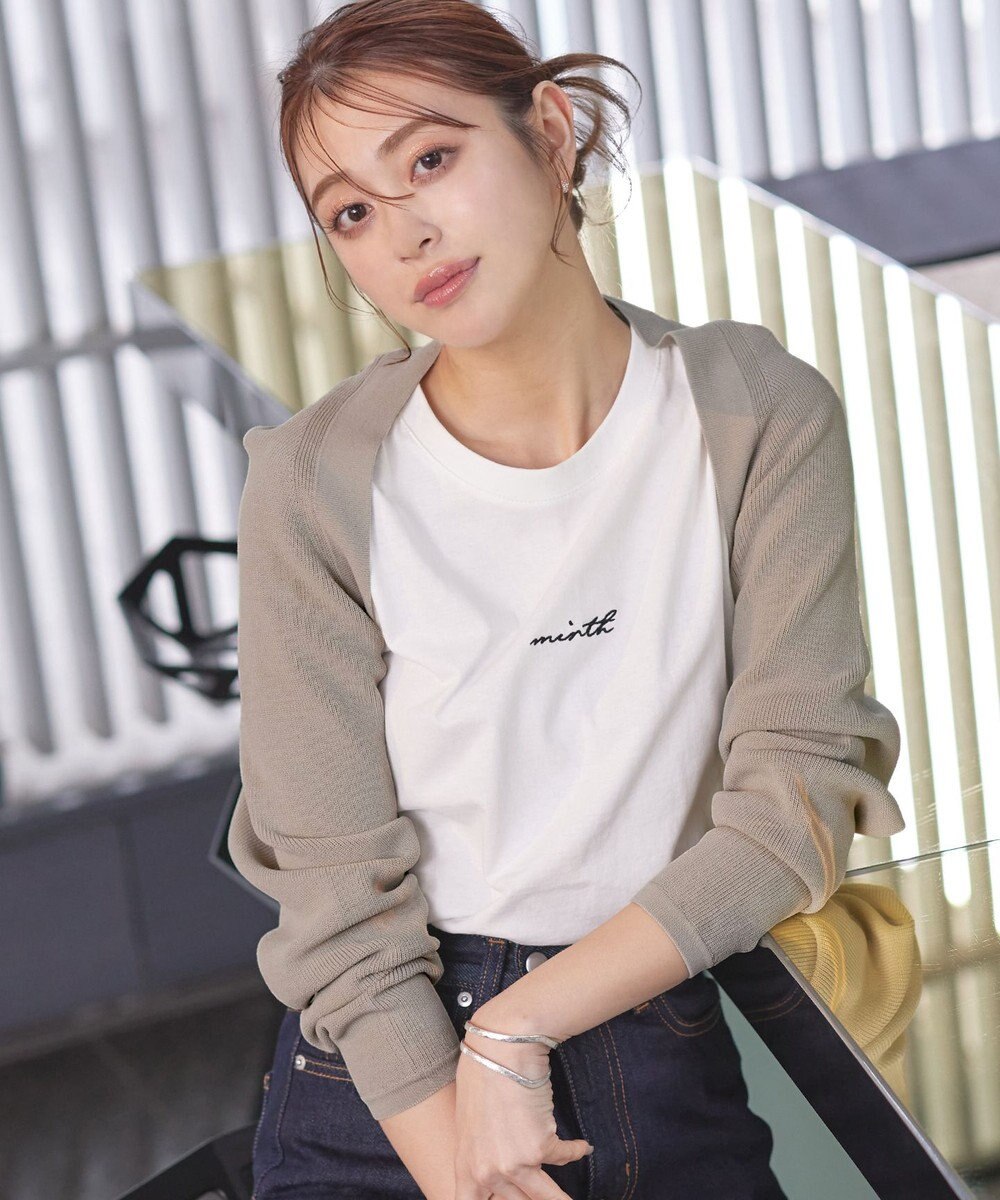 Tiaclasse 【洗える】クロップドニットボレロ 