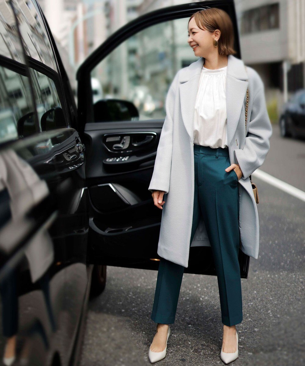 ANY SIS 【蓄熱効果】サーモトロン 2WAYストレッチ テーパードパンツ 