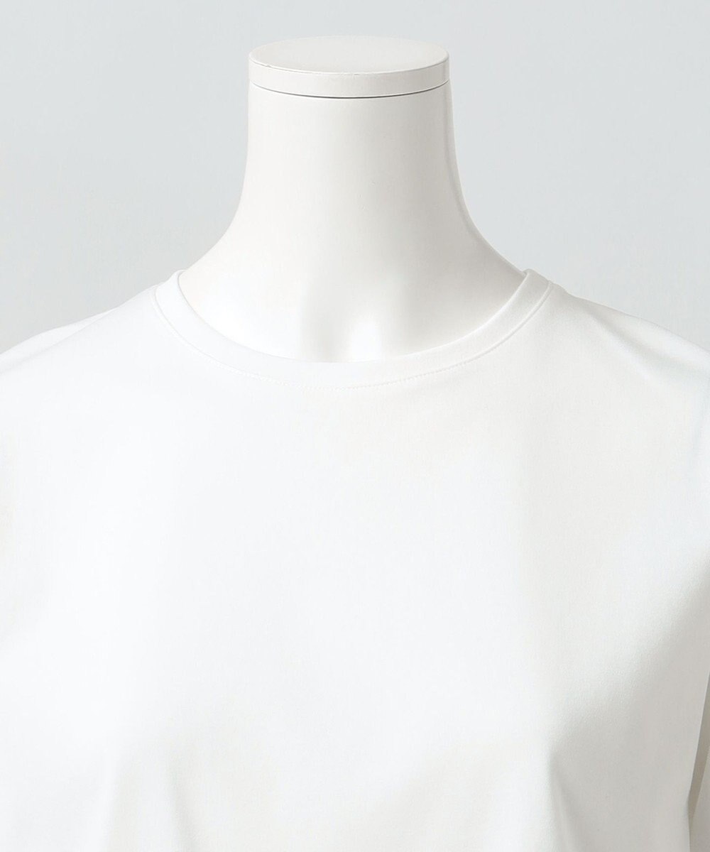 23区 【エステータ】スーピマコットン プレミアムジャージー 半袖クロップド丈Tシャツ 