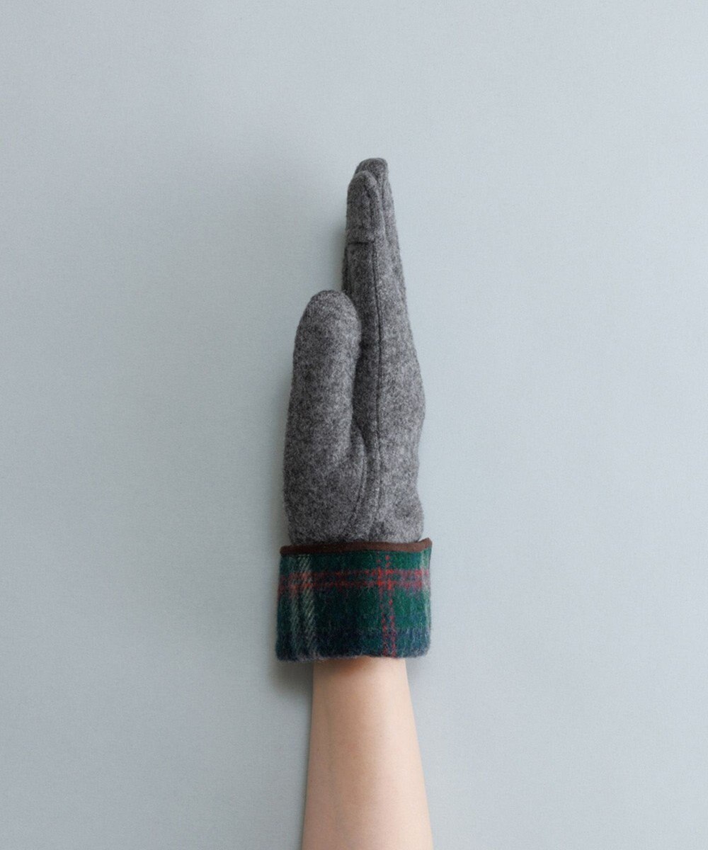 ORuKuBET タータンチェックカフスジャージグローブ(WOMEN)【タッチパネル対応】 