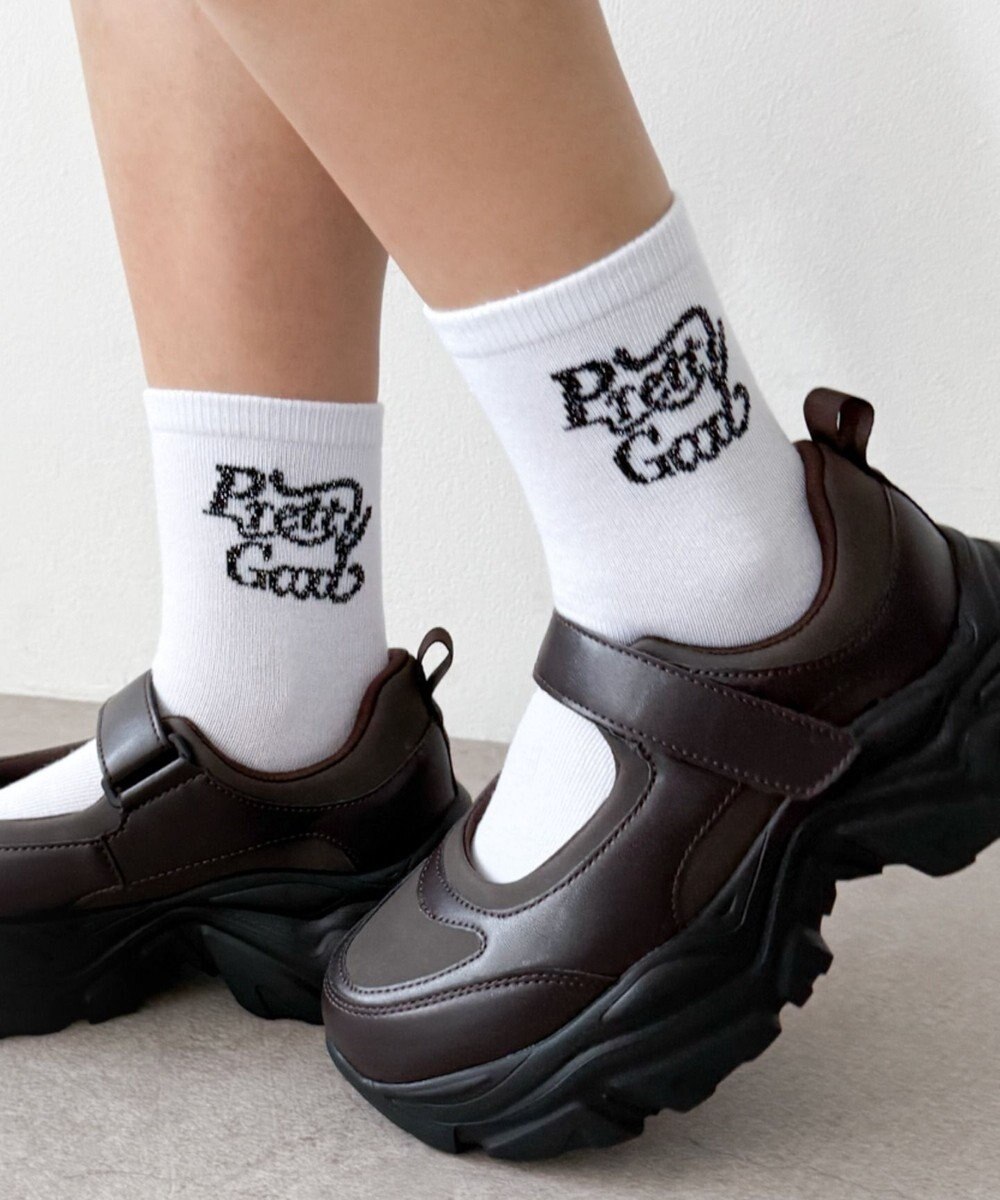 WEGO ラメロゴソックス 