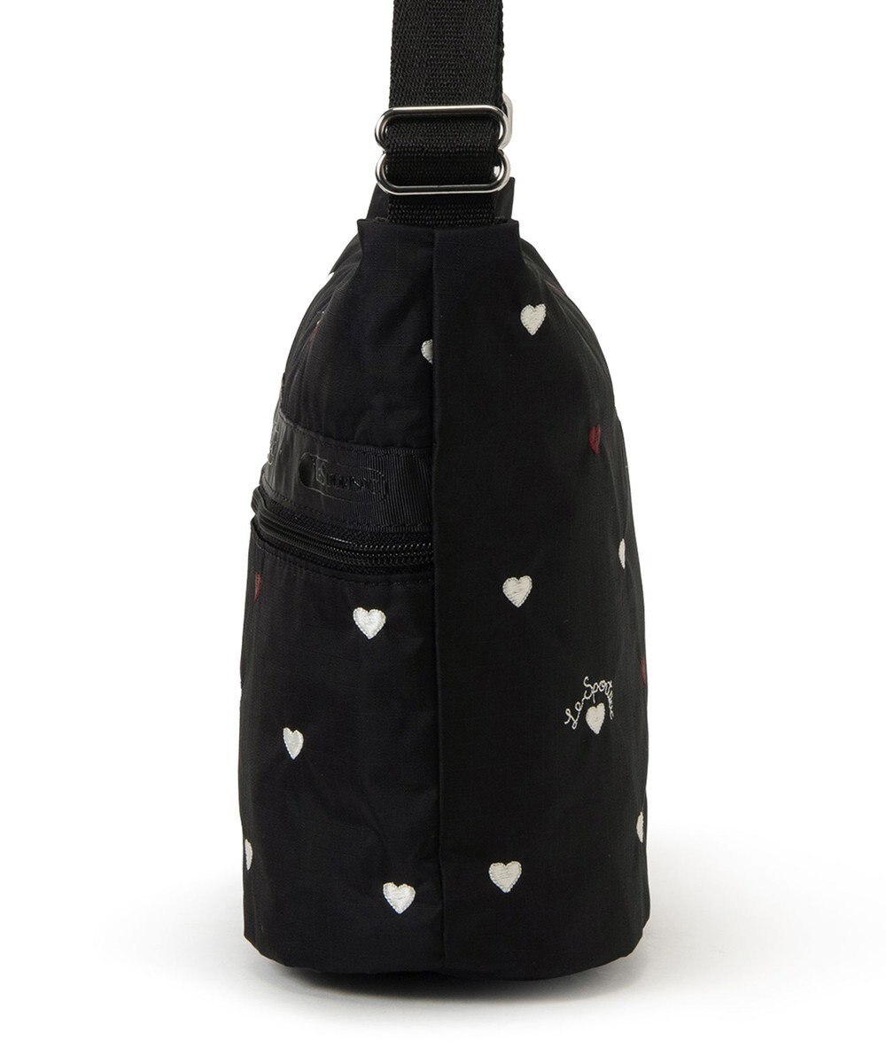 LeSportsac MINI BUCKET SHOULDER BAG/レッド/ホワイトハートEMB 