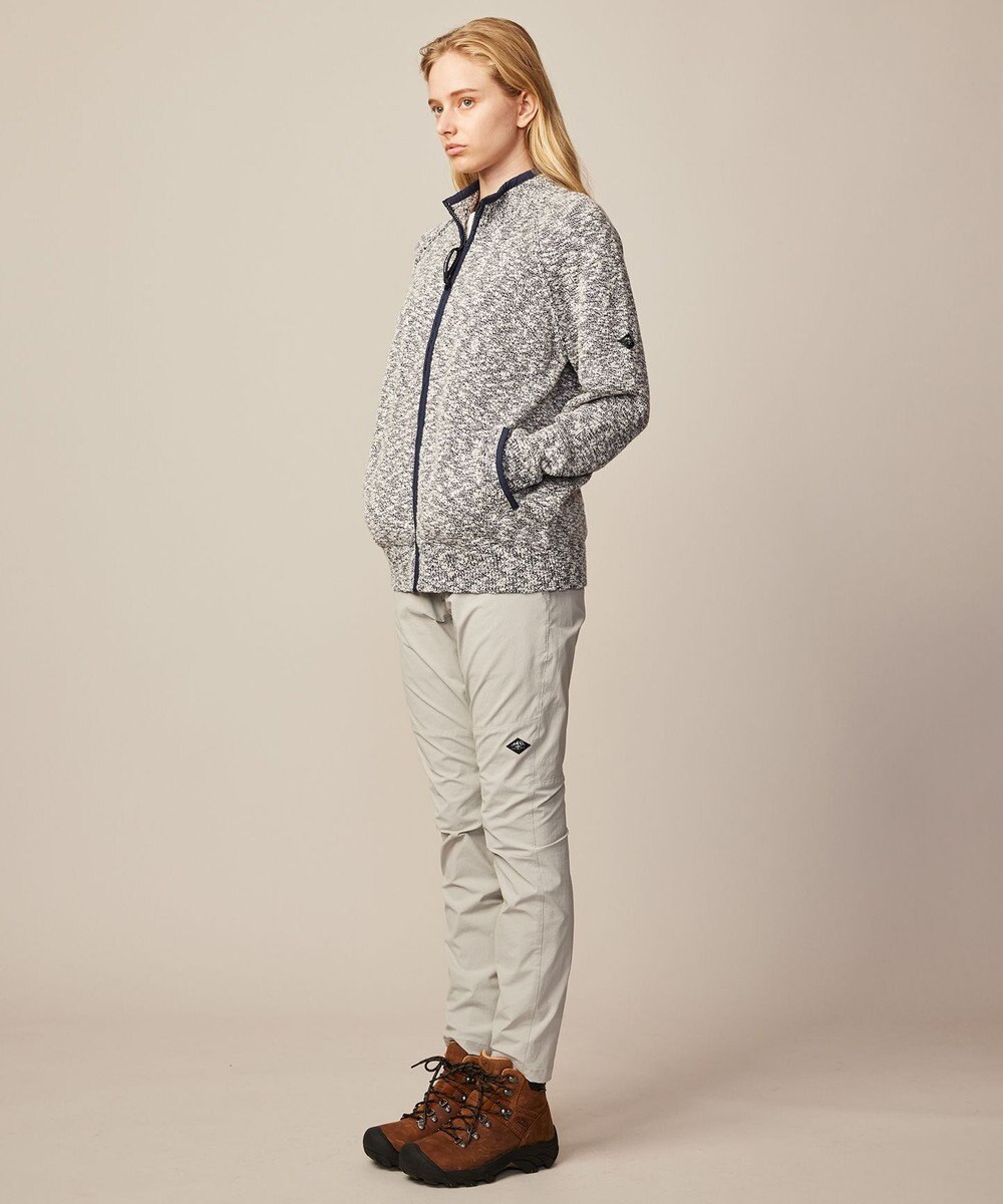 JOSEPH ABBOUD MOUNTAIN 【洗える・イタリア糸使用】 コットンスラブ ニット ブルゾン 