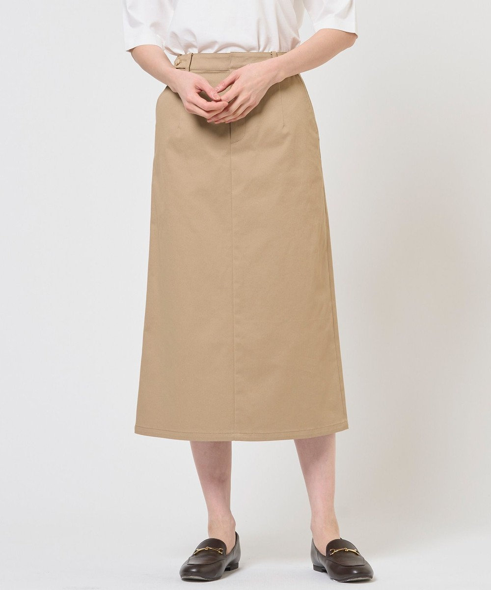 J.PRESS LADIES チノストレッチ ナロー スカート 