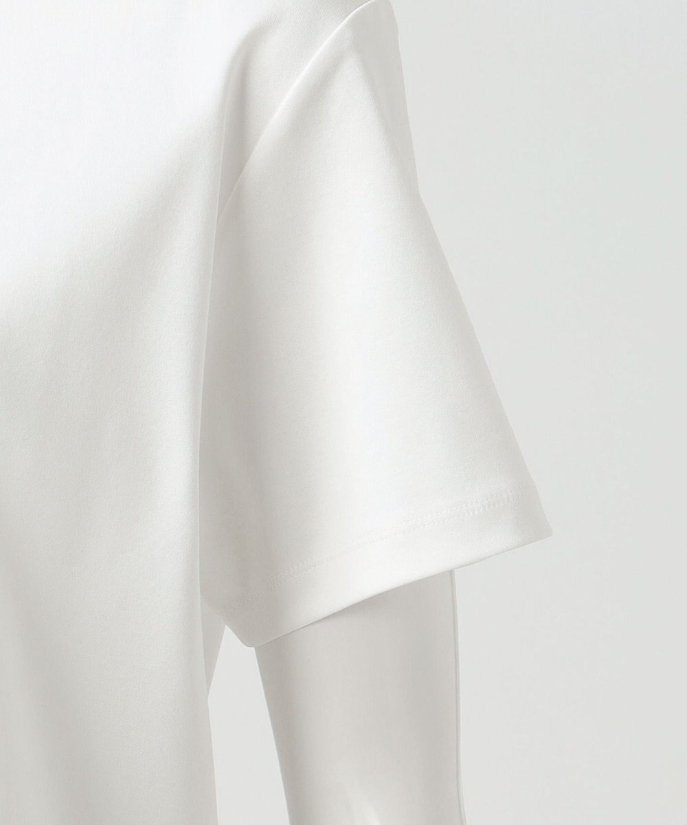 23区 【エステータ】スーピマコットン プレミアムジャージー 半袖クロップド丈Tシャツ 