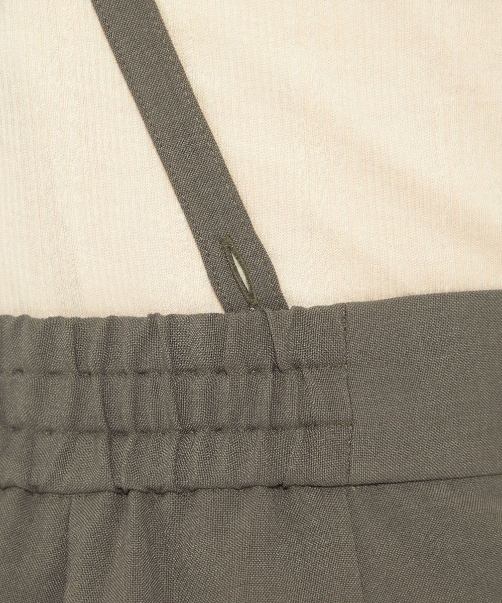 uncrave 【佐藤晴美さん着用】ウォッシャブルドライサップ ワイドパンツ(サスペンダー付き) 