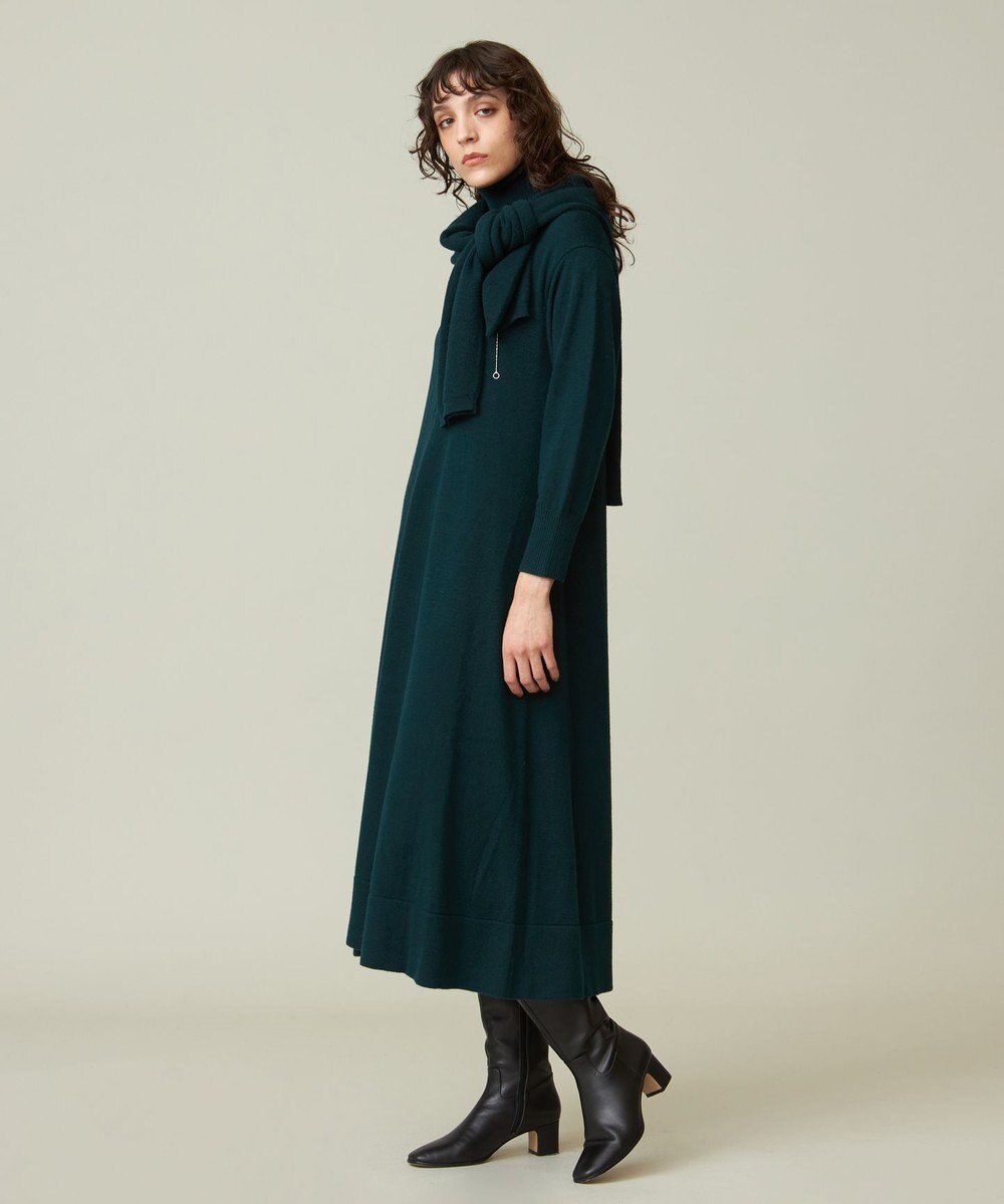 J.PRESS YORK STREET 【WOMEN】ANTI PILLING WOOL Aラインワンピース 