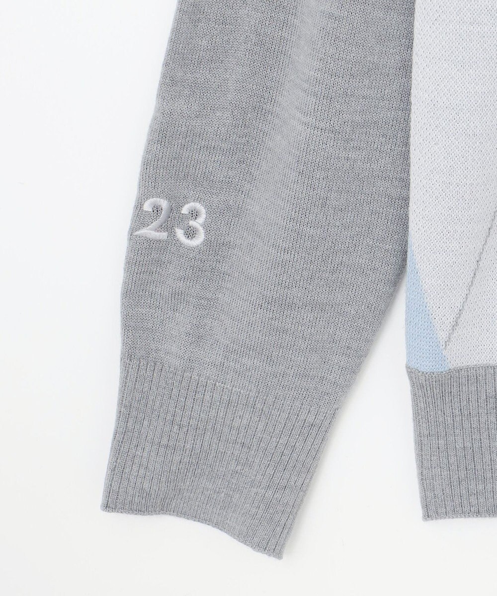23区GOLF 【MEN】【ウォッシャブル】ウールブレンド アーガイル ニット 