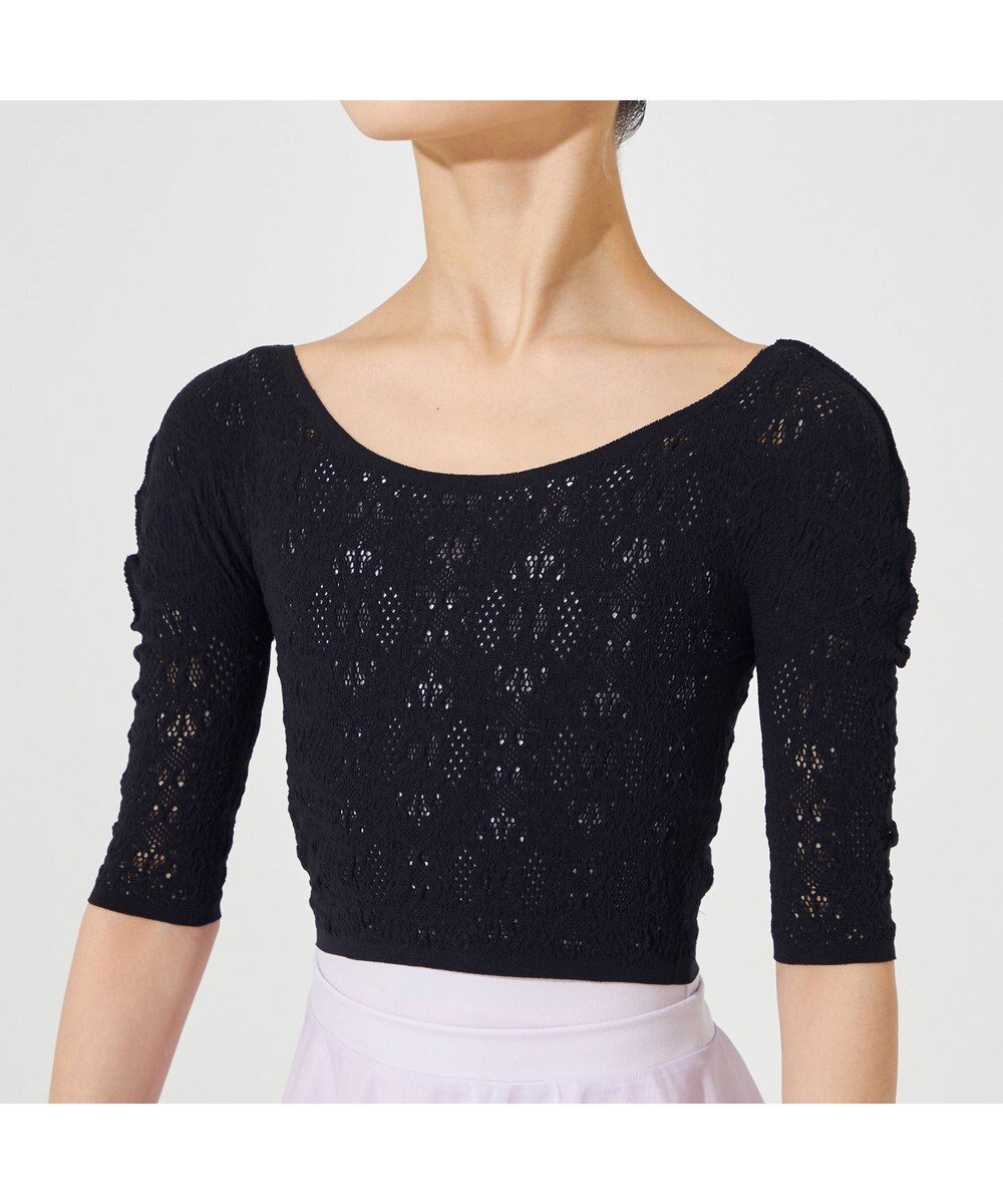 Chacott 【ノーソーイングニット】ジュニア ノーソーイングショートトップ 