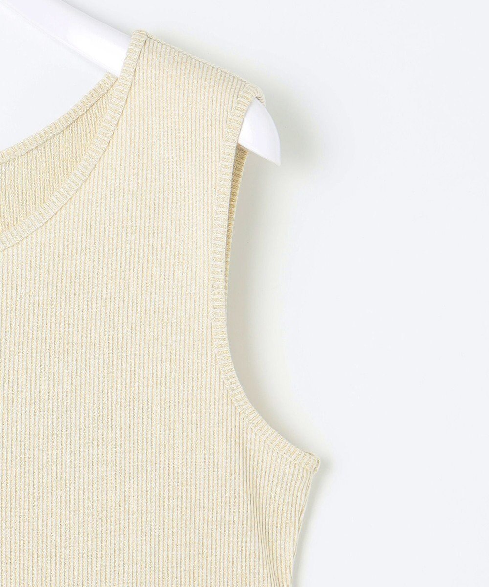 ANY SIS ラメテレコ タンクトップ 