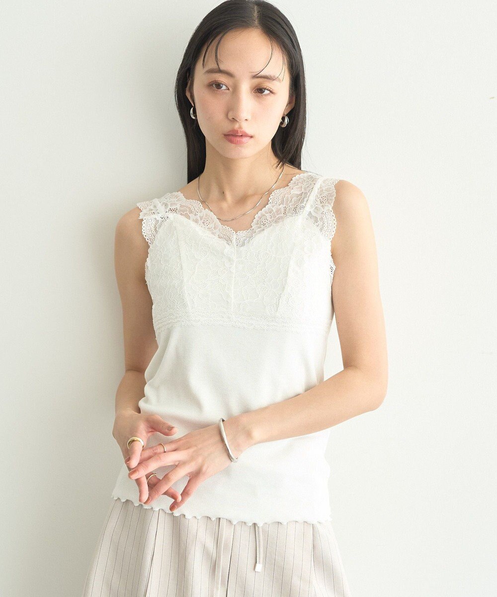 earth music&ecology 前後２ＷＡＹレースタンクトップ 