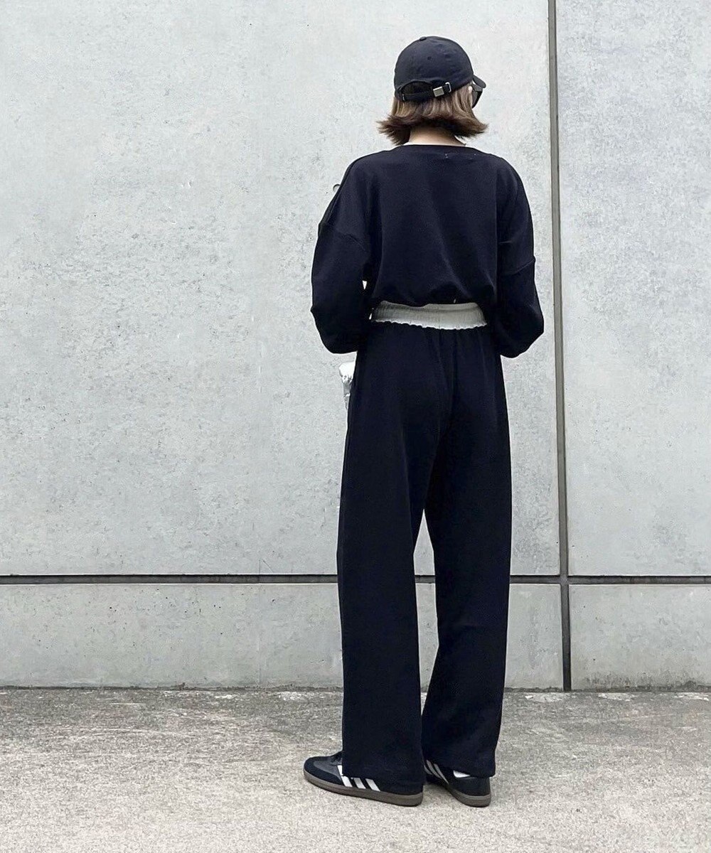 Green Parks ウエスト配色切替スウェットパンツ 