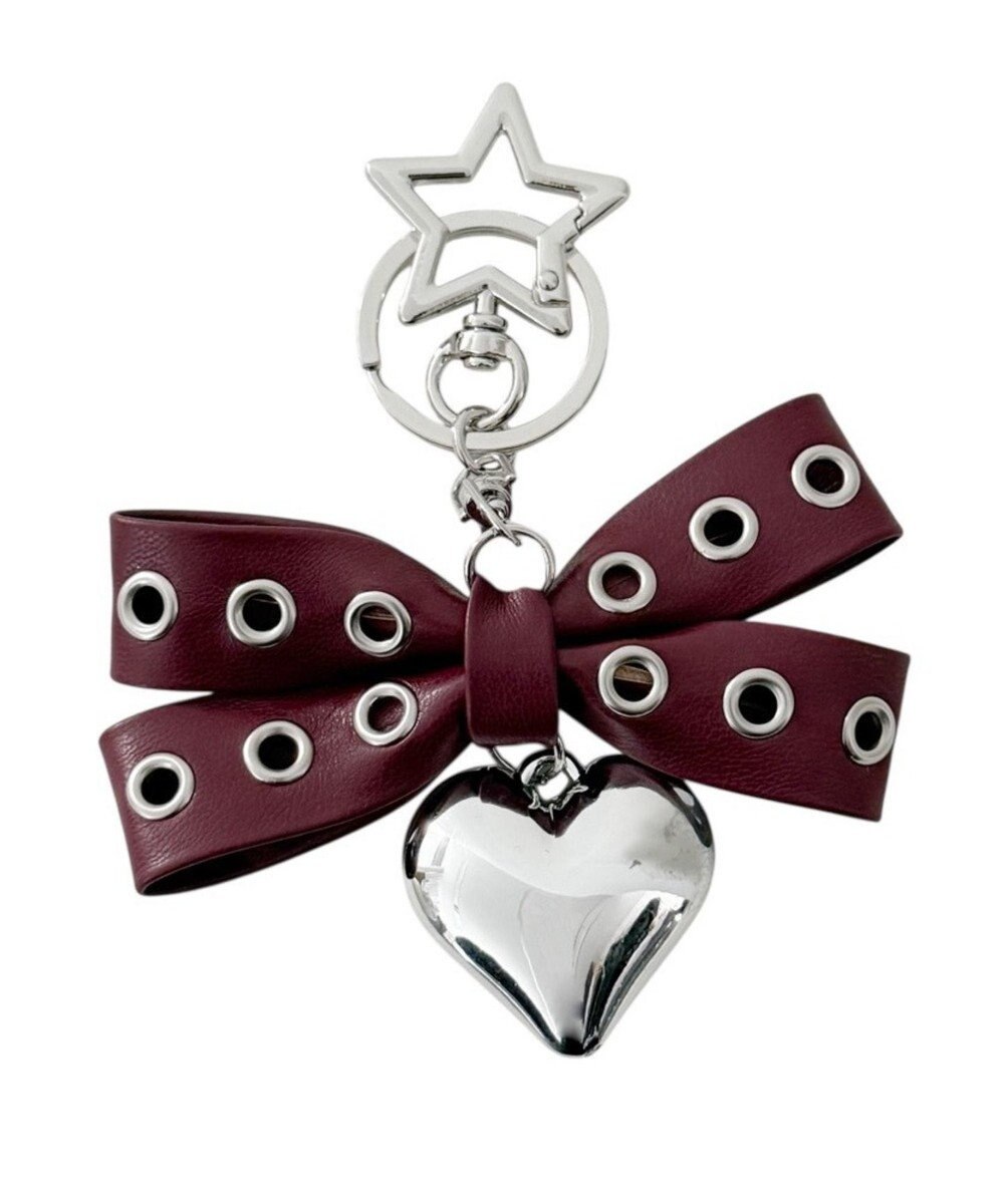 WEGO ハトメリボンハートキーホルダー 