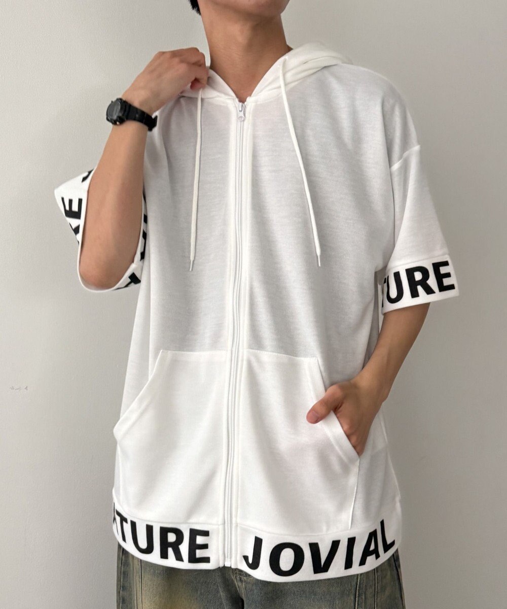 WEGO 【MLXLサイズ展開】グラフィックZIPパーカー（SS） 