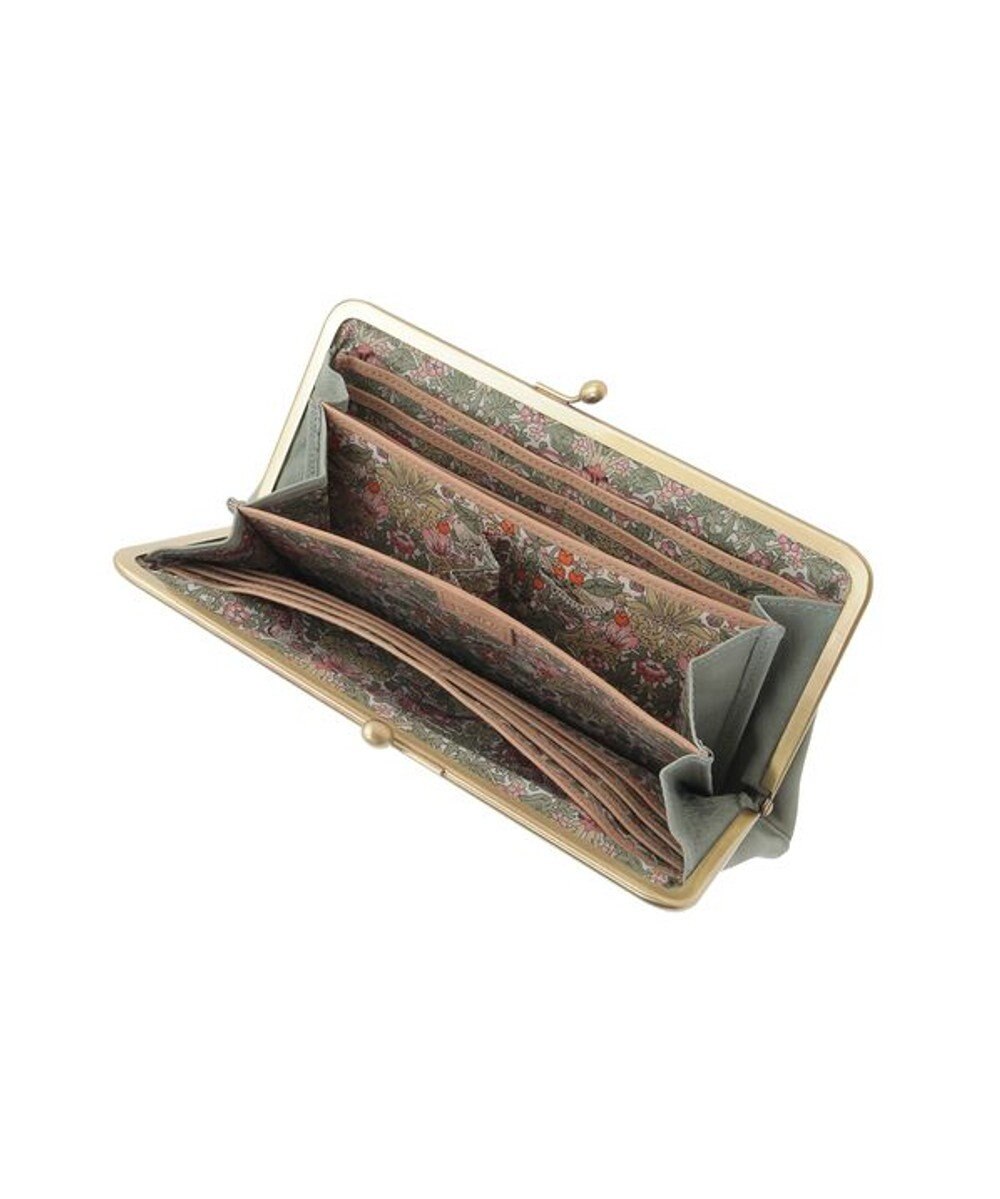 genten アンティーコ×LIBERTY 口金長財布 