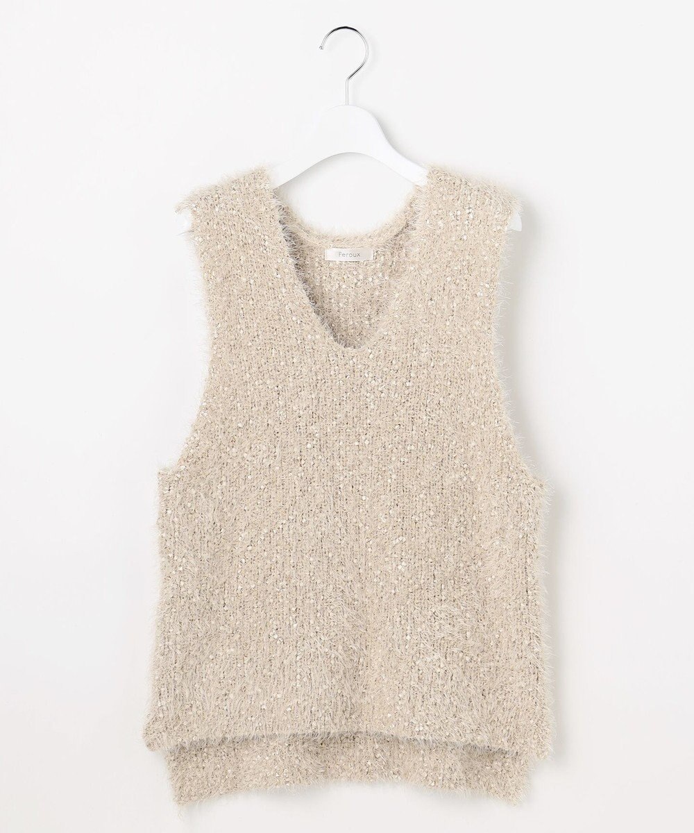 Feroux ジレ付きニット ワンピース 