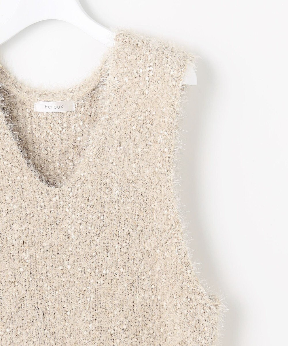 Feroux ジレ付きニット ワンピース 