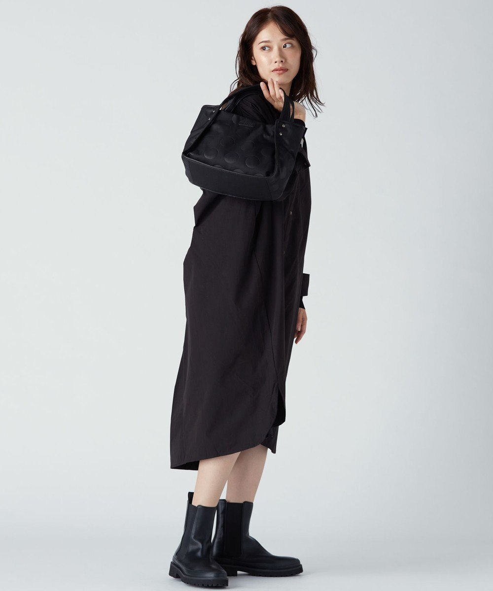 Y'SACCS ヒートエンボス ポルカドットトート Sサイズ 