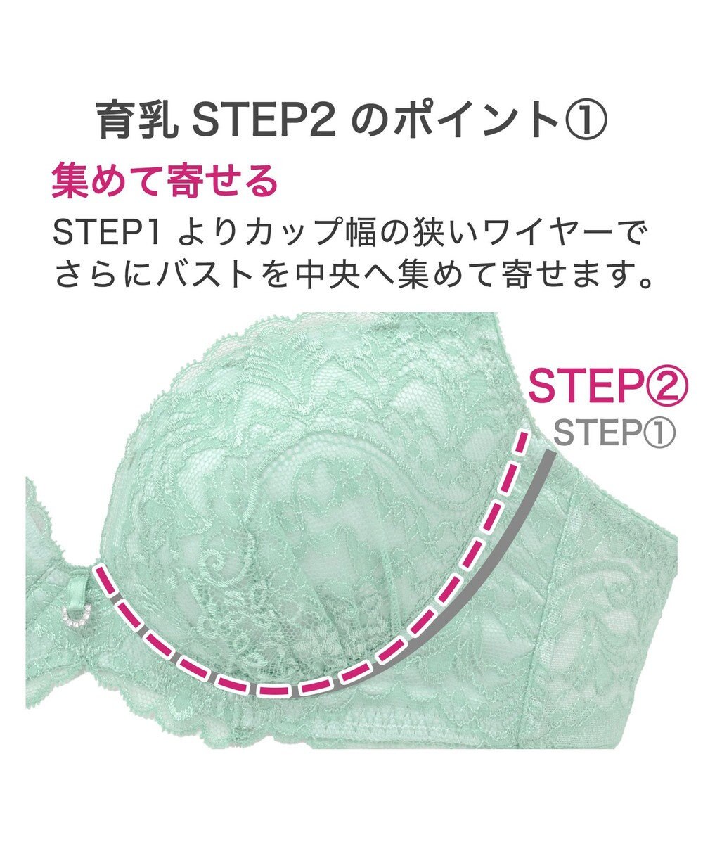 BRADELIS New York 【BRADELIS New York/ 育乳ブラ・STEP2 寄せる】ベルステップ2ブラ25S1 ブラデリス 補正 ブラジャー 谷間を作るブラ 