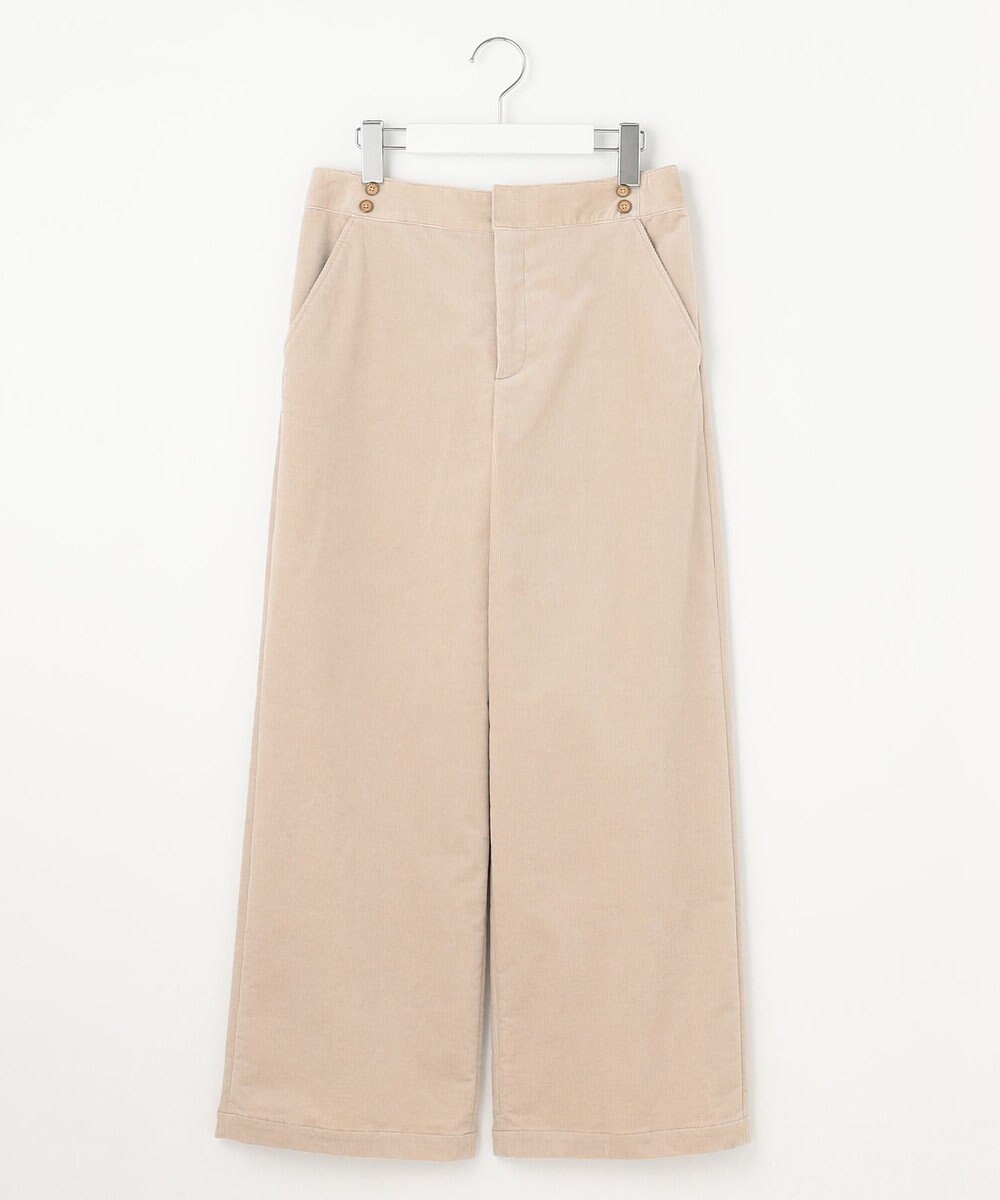J.PRESS LADIES 【洗える】ハイブリッドAIRDUROY ワイド パンツ 