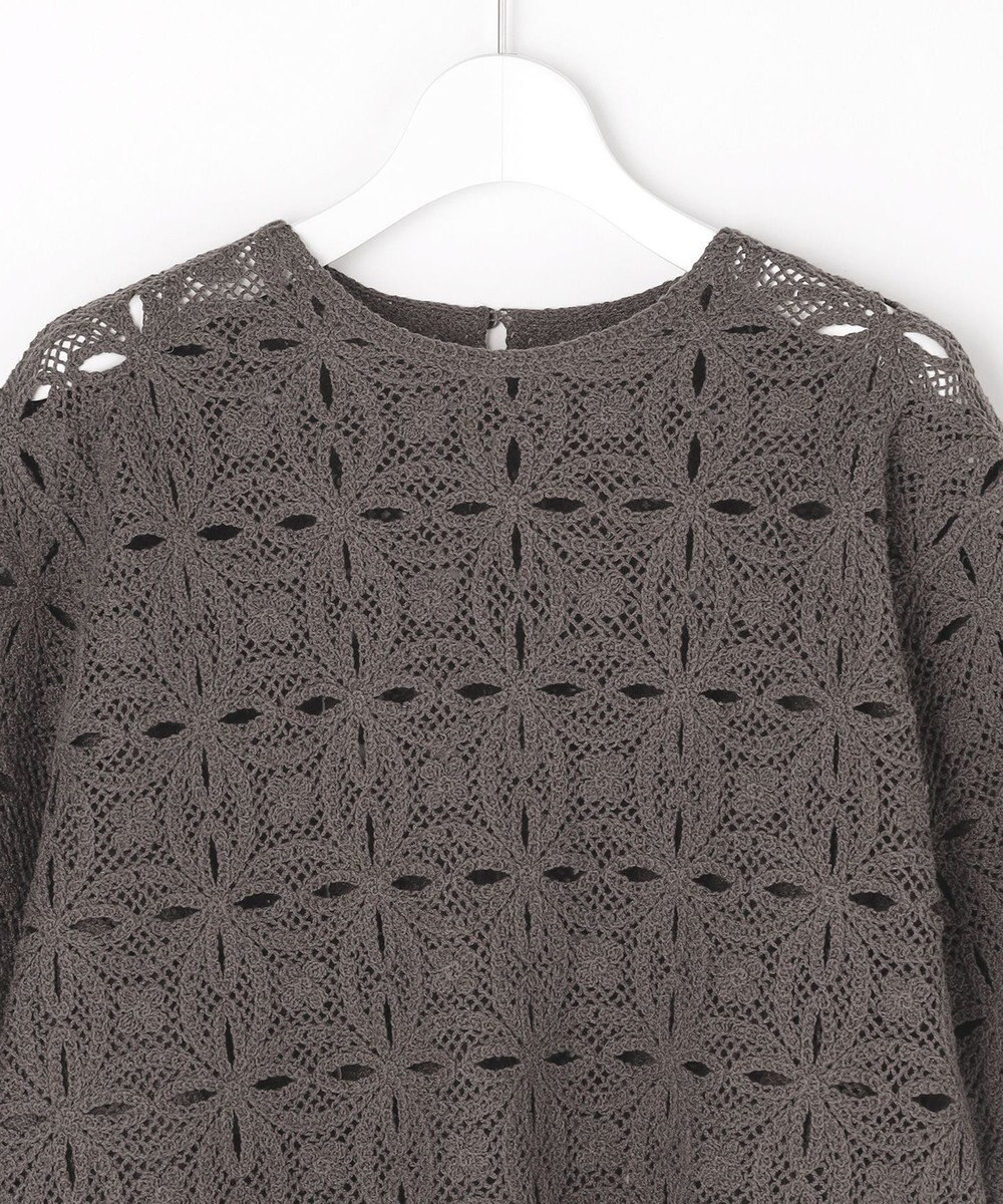 自由区 エンブロイダリー ニット 