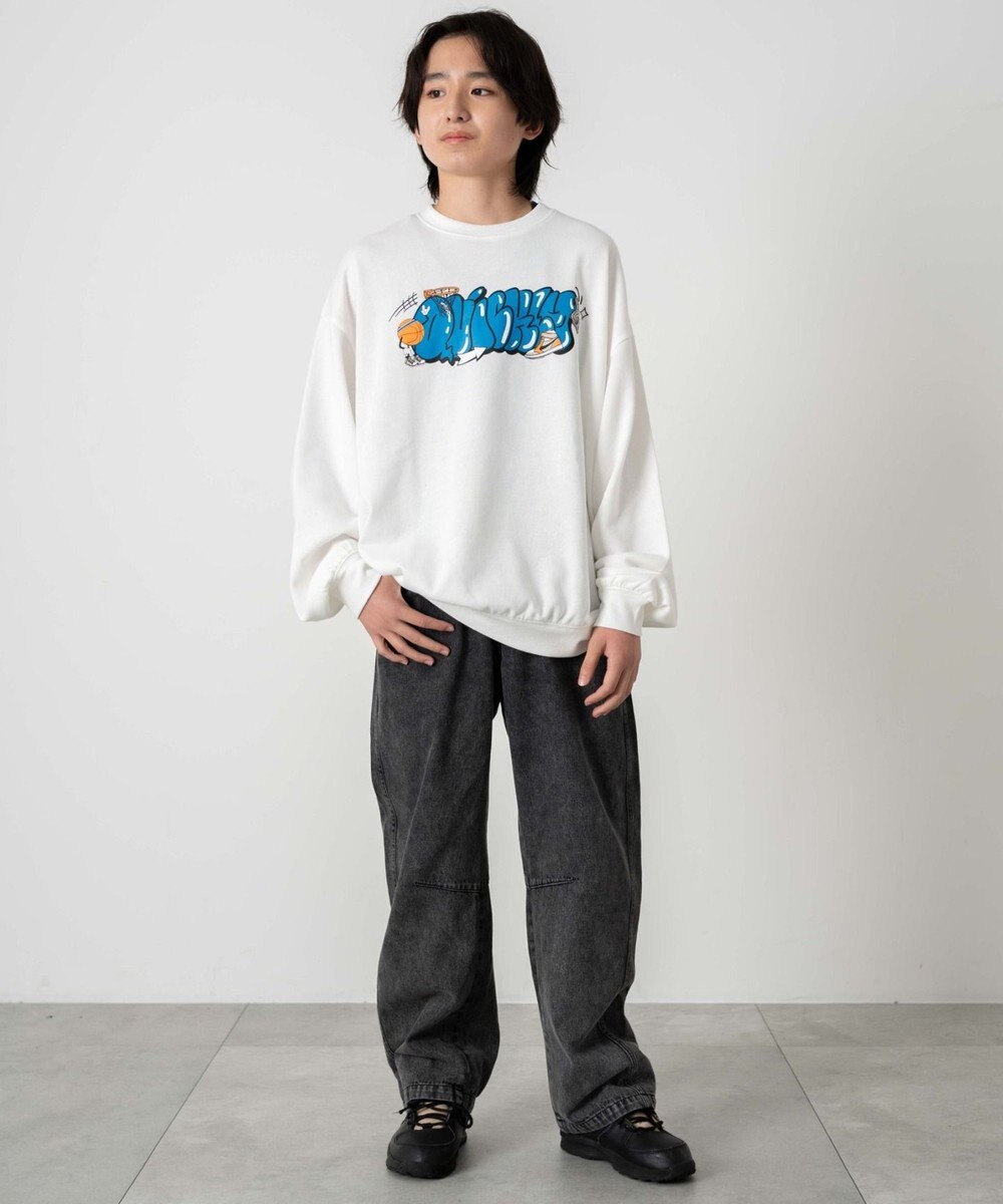 WEGO 【キッズITEM】イージーバレルレッグデニムパンツ（JUNIOR） 