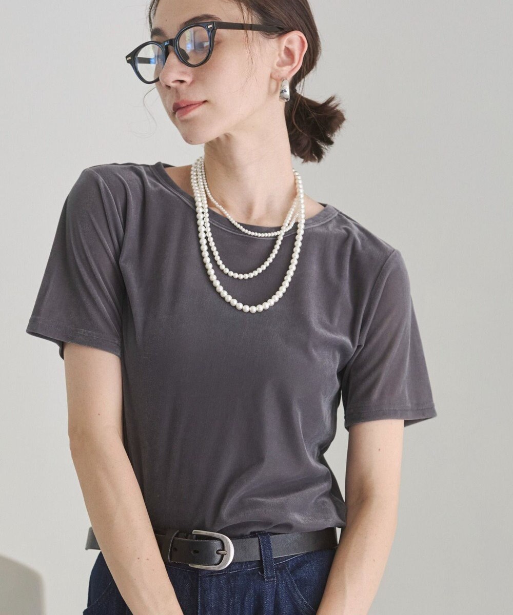 WEGO 【ANGIE VINTAGE】シアーベロアTシャツ 