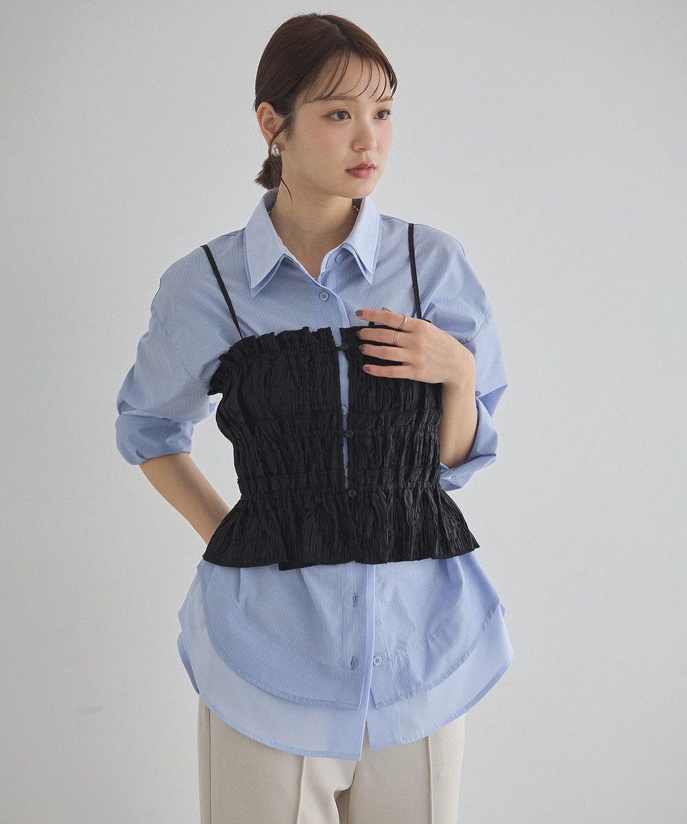 earth music&ecology シャーリングビスチェ 