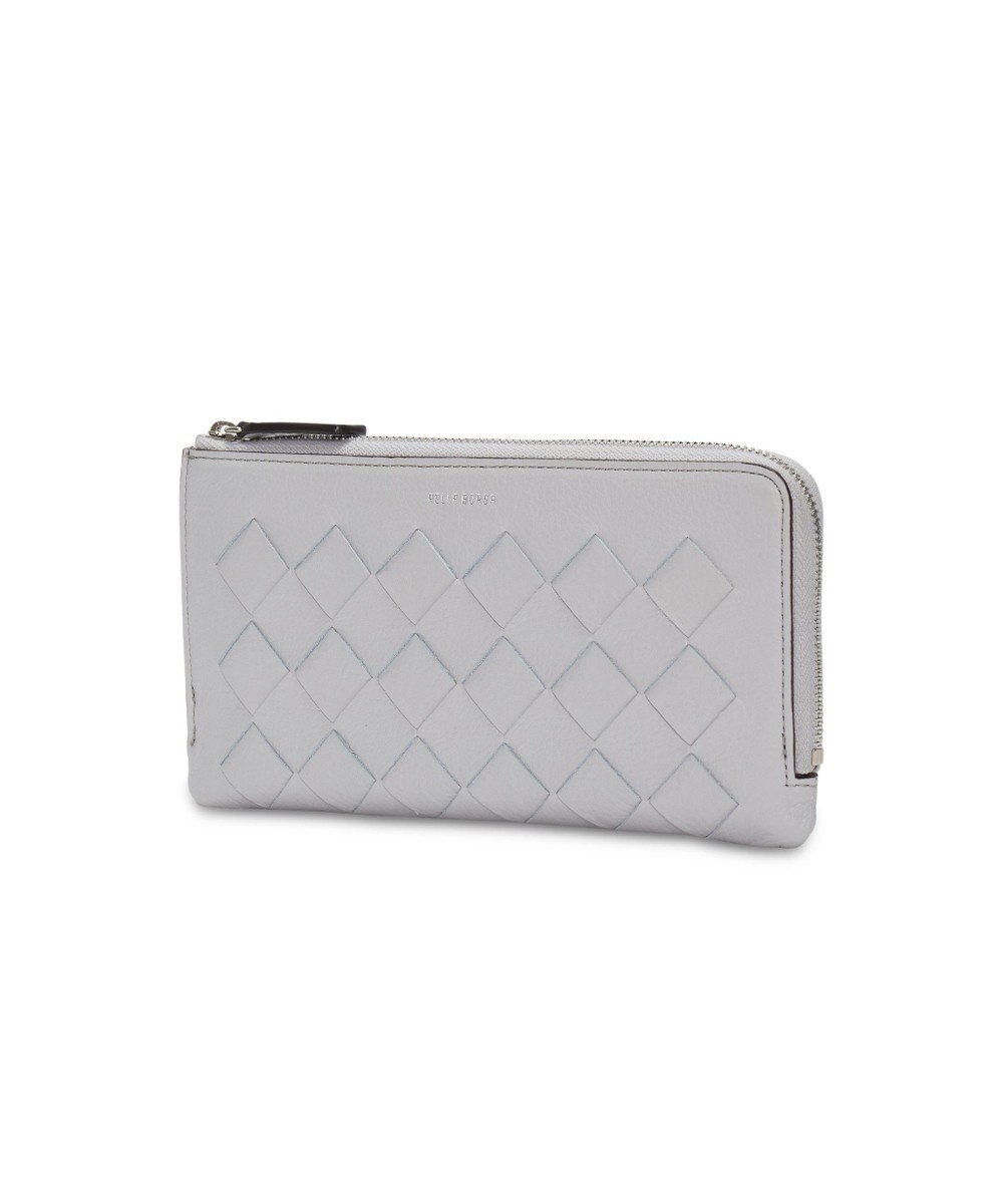 PELLE BORSA メッシュL字ファスナーコンパクト長財布 Chrono Weave クロノウィーブ 5843 