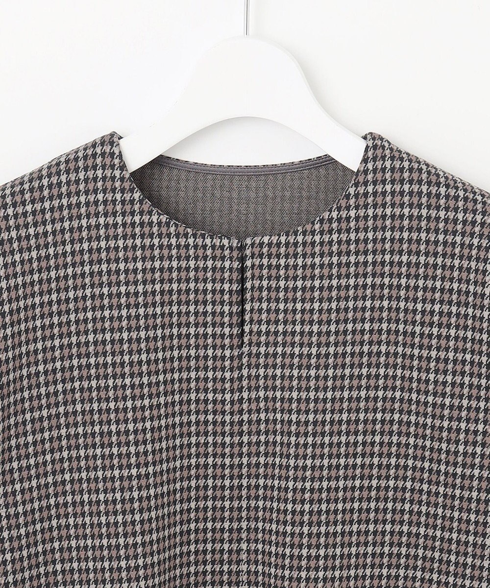 J.PRESS LADIES L ガンクラブチェック ペプラム カットソー 