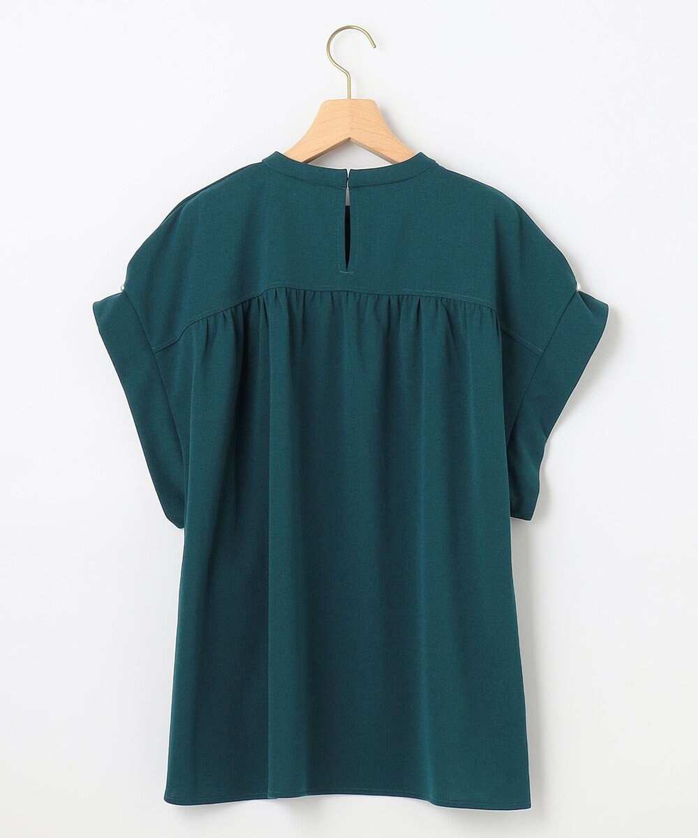 組曲 【WEB限定】ライトジョーゼット袖タック ブラウス 