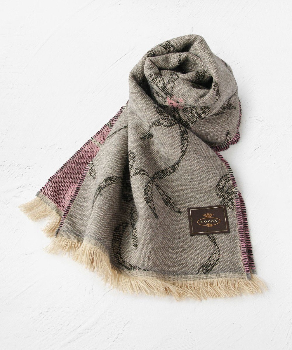 TOCCA 【フランス製】SHAKE RIBBON JAQUARD STOLE  ストール 