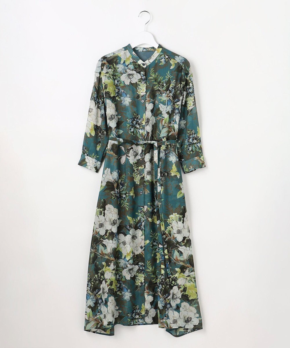 自由区 【SHIHOさん着用】ボタニカルプリント ワンピース 