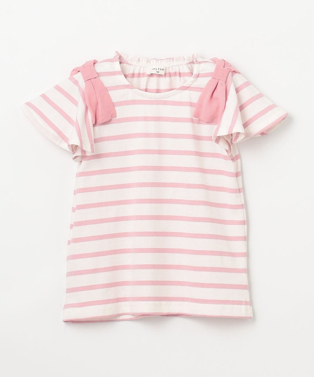 ANY KIDS ひんやりクール 肩リボンTシャツ 