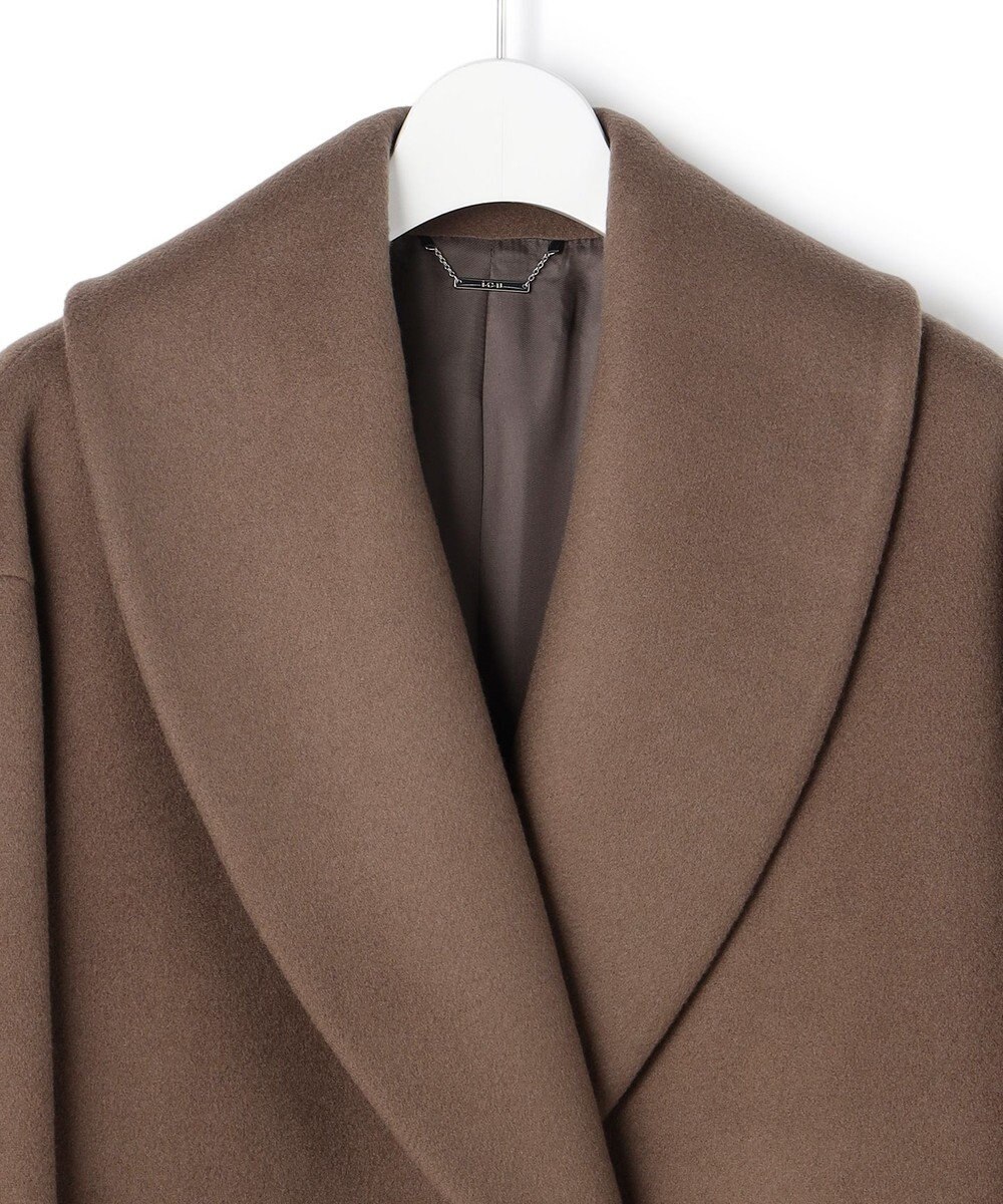 ICB 【WEB＆一部店舗限定】WooloopShortBeaver ショールカラーコート 