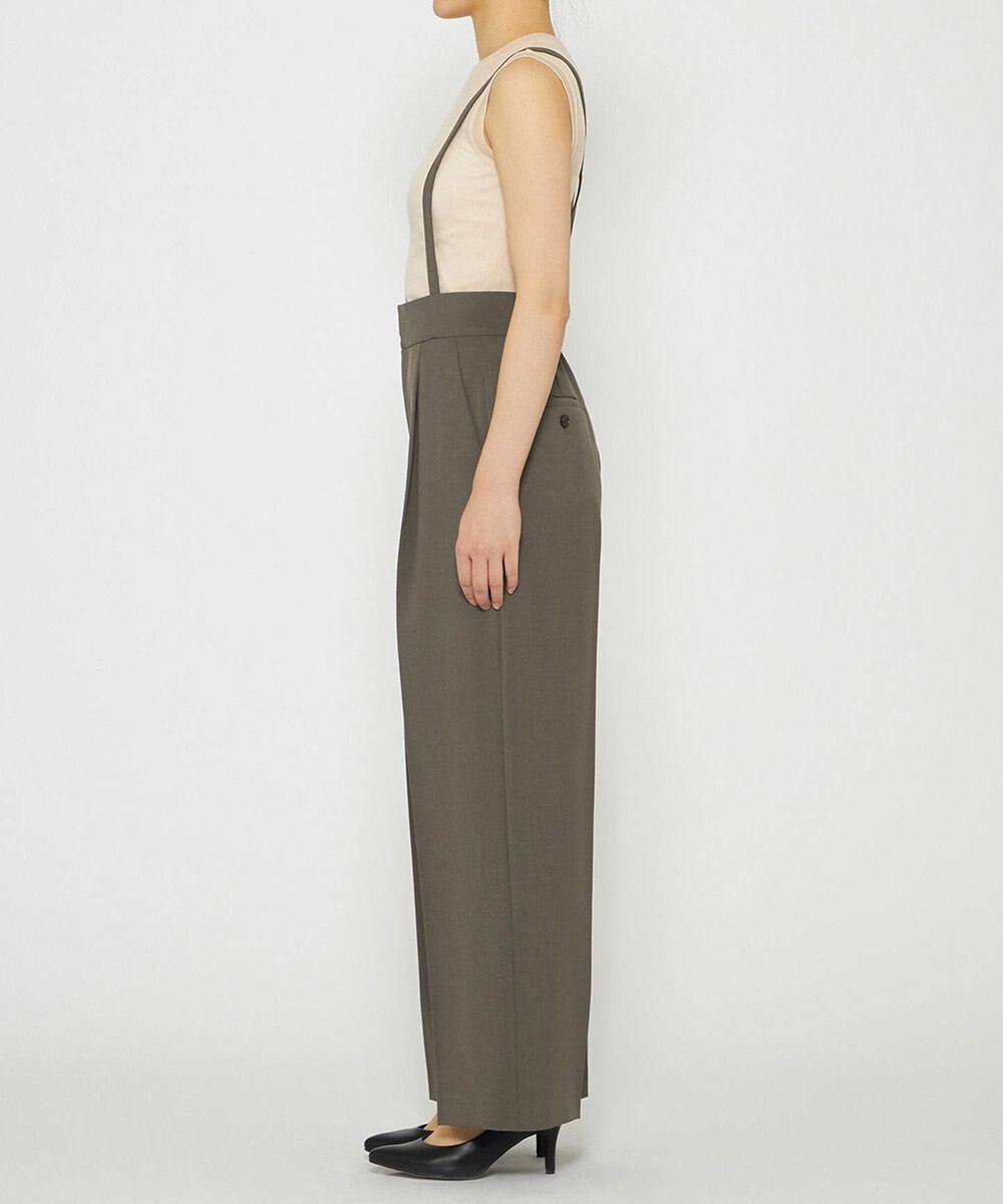 uncrave 【佐藤晴美さん着用】ウォッシャブルドライサップ ワイドパンツ(サスペンダー付き) 