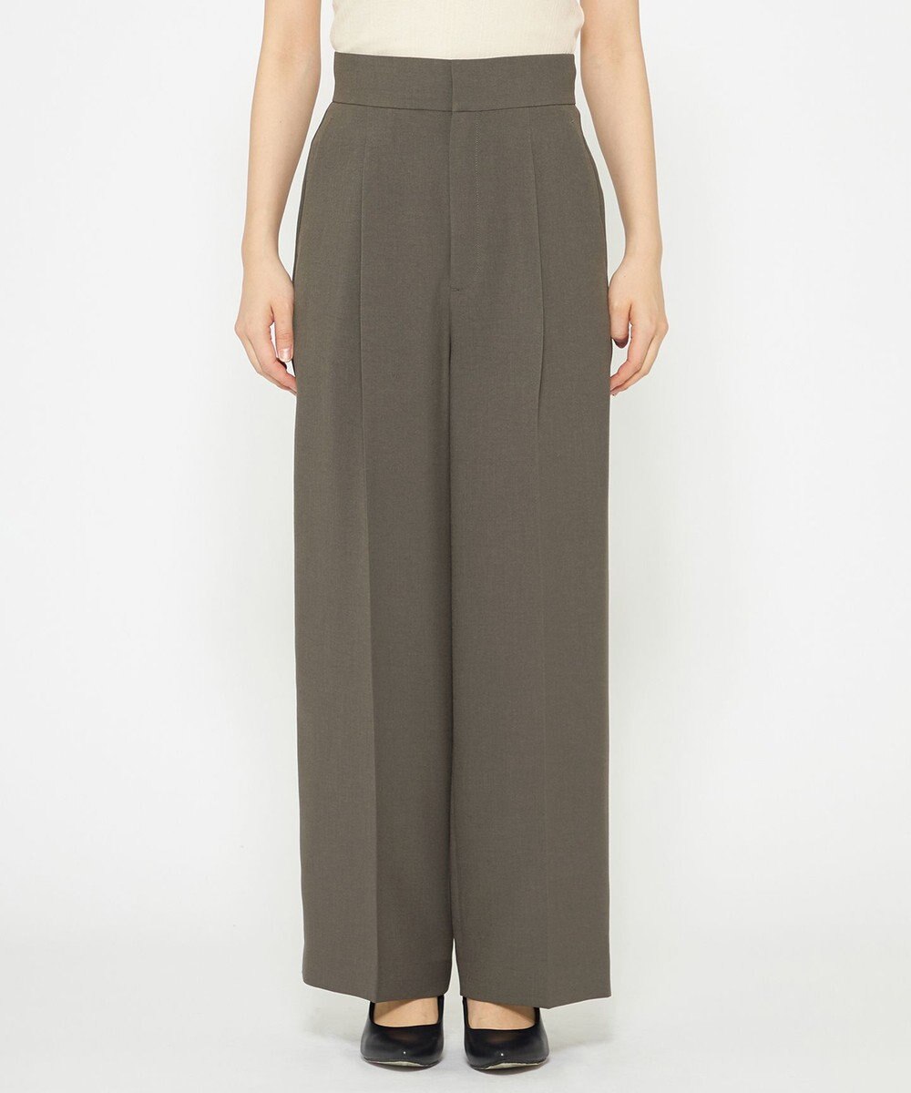 uncrave 【佐藤晴美さん着用】ウォッシャブルドライサップ ワイドパンツ(サスペンダー付き) 