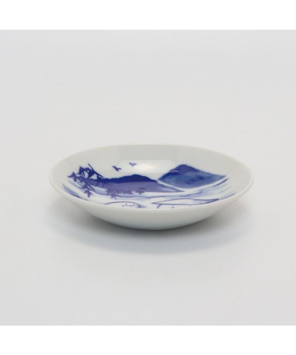 Mother garden しろたん 和食器 旅柄 豆皿 1枚 《俳句柄》 