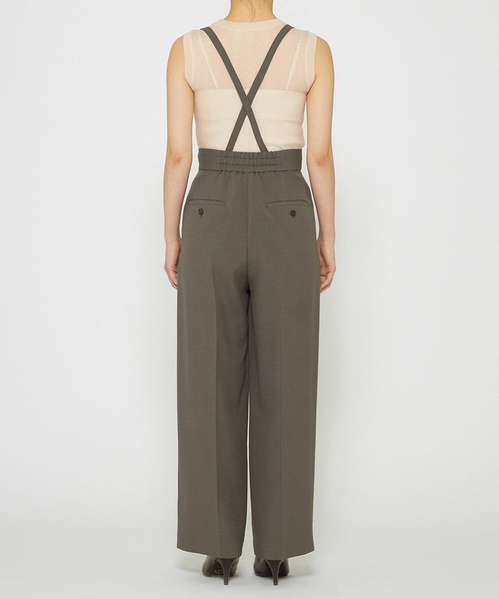 uncrave 【佐藤晴美さん着用】ウォッシャブルドライサップ ワイドパンツ(サスペンダー付き) 