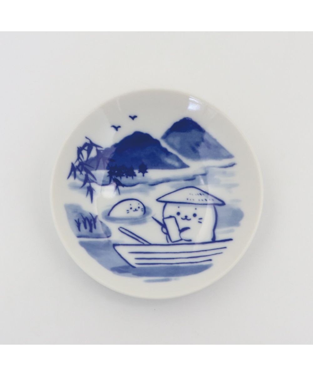 Mother garden しろたん 和食器 旅柄 豆皿 1枚 《俳句柄》 