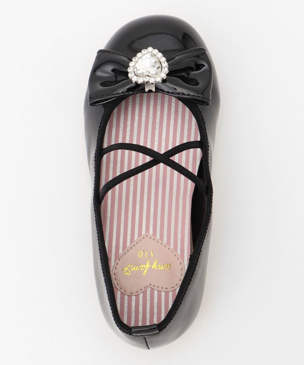 ANY KIDS エナメルフラットシューズ 